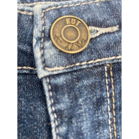 KUT FROM THE KLOTH Jeans Felicia Baby Bootcut Size 6 Blue Stretch Womens - Picture 15 of 16